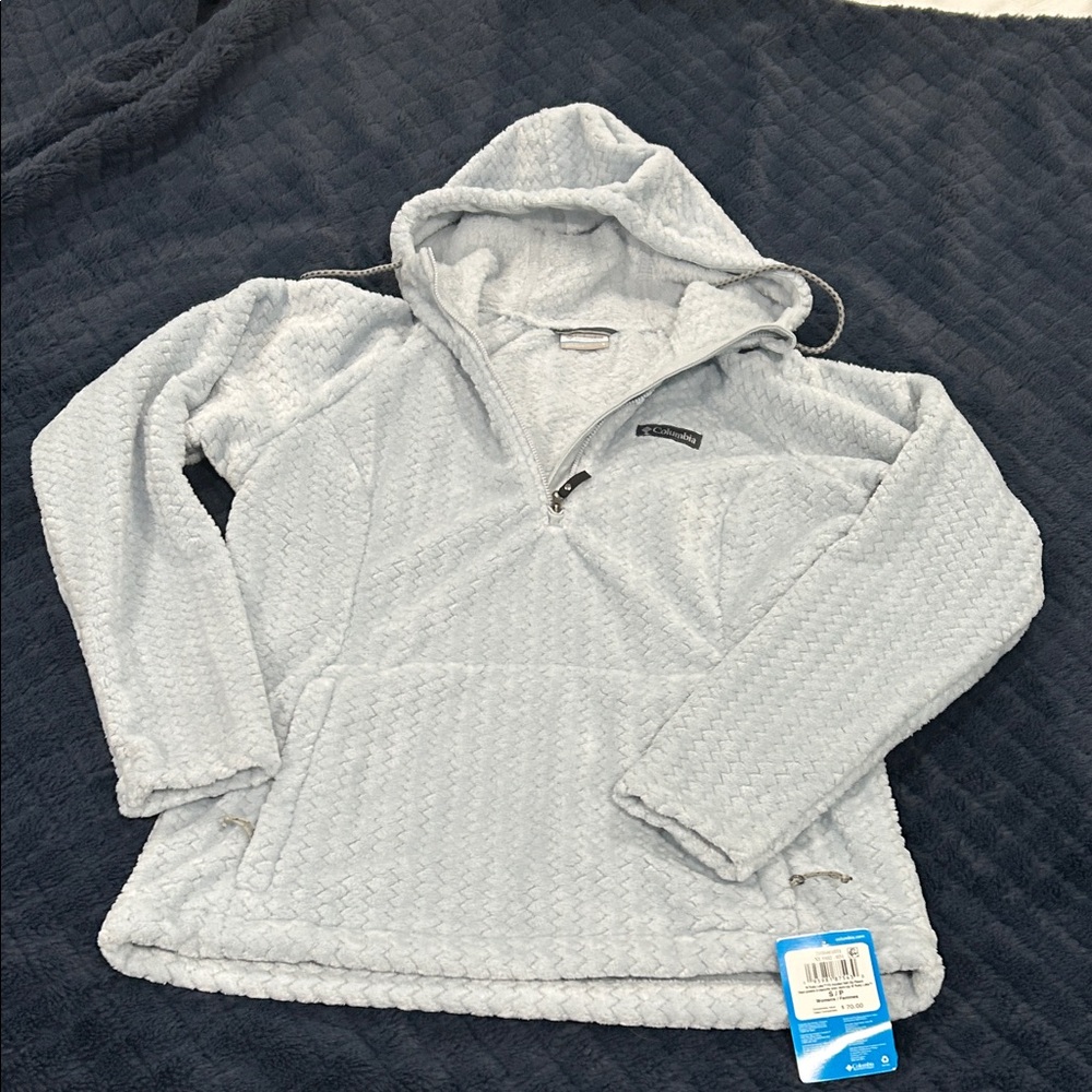 Columbia ruby lake fs hooded half zip Light blue small